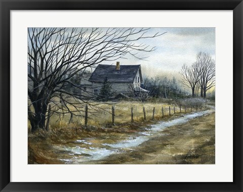 Framed French Pond Road Print