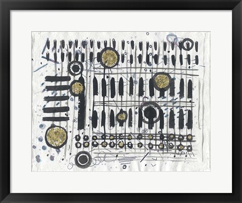 Framed Notes &amp; Keys Print