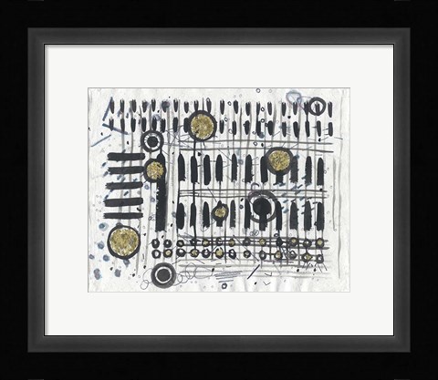 Framed Notes &amp; Keys Print