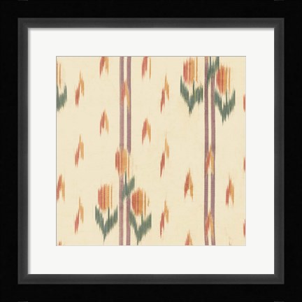 Framed Flame Stitch Motif III Print