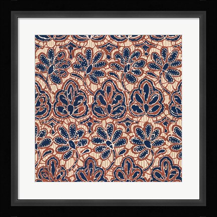 Framed Indonesian Batik III Print