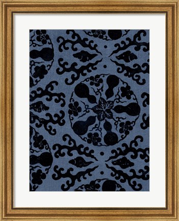 Framed Japanese Patterns VI Print