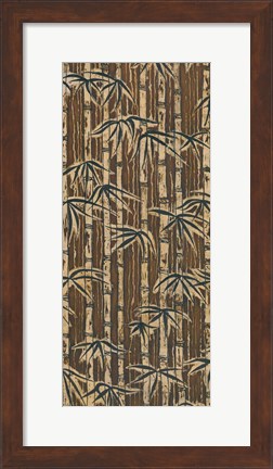 Framed Bamboo Design I Print