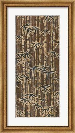 Framed Bamboo Design II Print