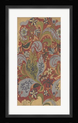 Framed Vintage Design Sketch V Print