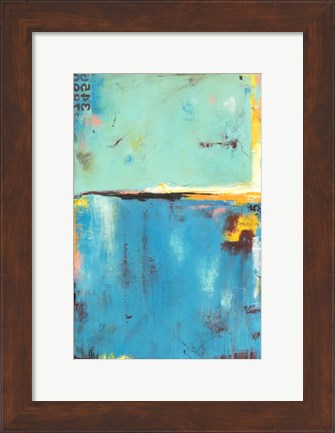 Framed Matchbox Blue 55 Print