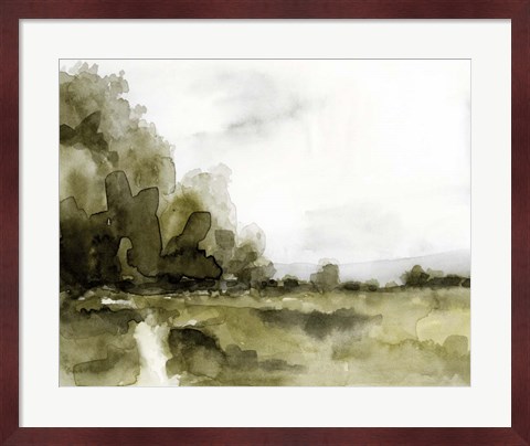 Framed Simple Watercolor Scape I Print