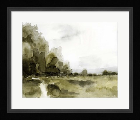 Framed Simple Watercolor Scape I Print