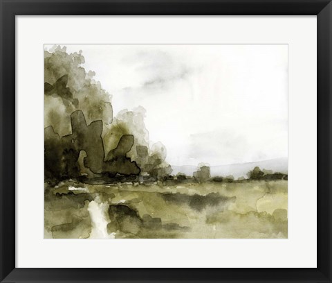 Framed Simple Watercolor Scape I Print