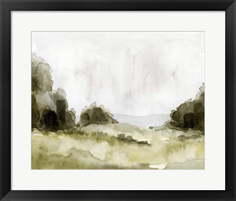 Framed Simple Watercolor Scape II Print