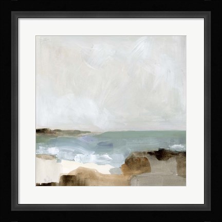 Framed Ocean Sigh I Print