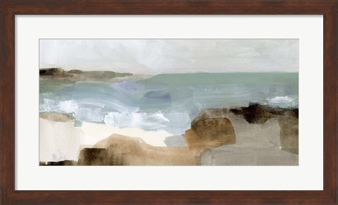 Framed Ocean Sigh III Print