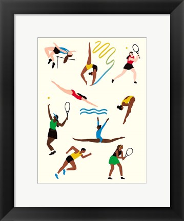Framed Olympians I Print