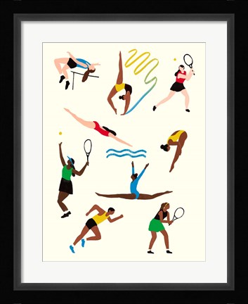 Framed Olympians I Print