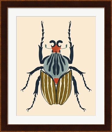 Framed Beetle Bug I Print