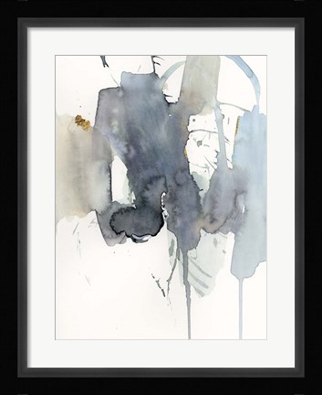 Framed Indigo Splatter II Print