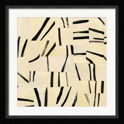 Framed Abstract Grid I Print