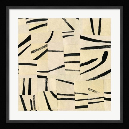 Framed Abstract Grid II Print