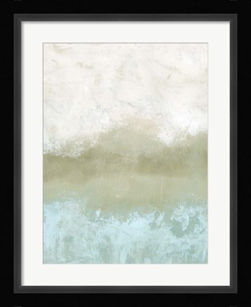 Framed Soft Sea Green Composition II Print