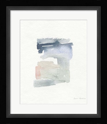 Framed Sea Glass Color Studies I Print