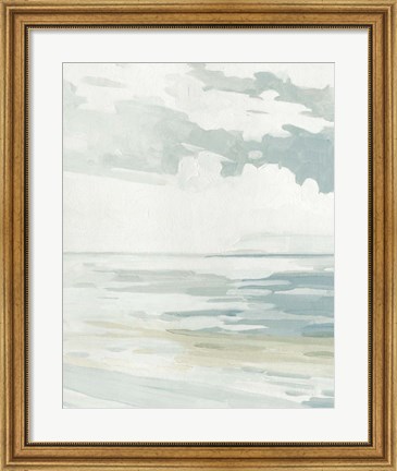 Framed Soft Pastel Seascape I Print