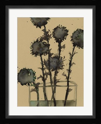 Framed Dry Stems II Print