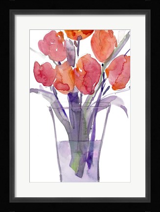 Framed My Red Tulips II Print