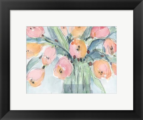 Framed Tulip Bouquet IV Print