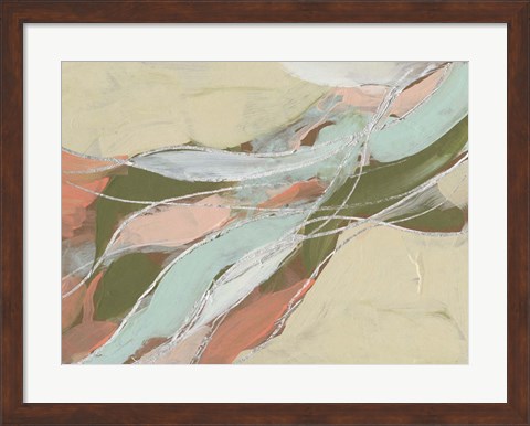 Framed Pastel Waves II Print
