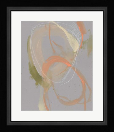 Framed Pastel Loops II Print
