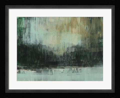 Framed Emerald Grotto I Print