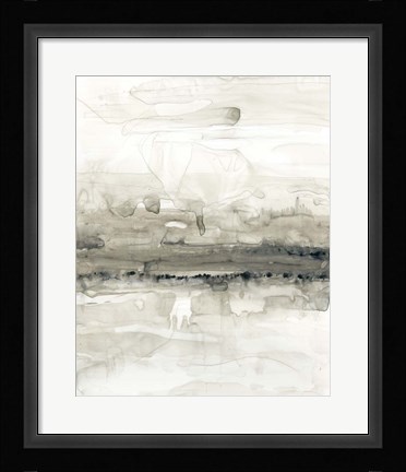 Framed Grey on the Horizon II Print
