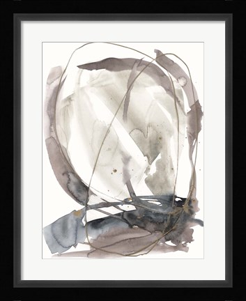 Framed Inky Vortex II Print