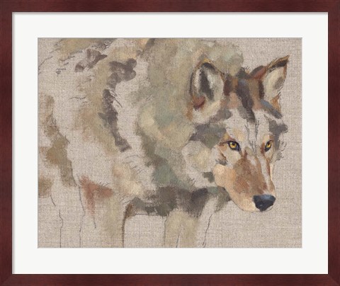 Framed Timber Wolf I Print