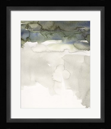 Framed Watercolor Abstract Horizon III Print