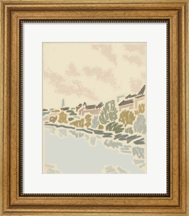Framed Paysage de Poitiers II Print