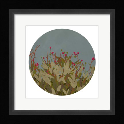 Framed Winterberry Bush I Print