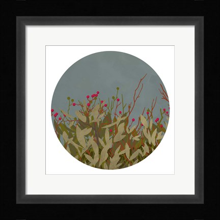 Framed Winterberry Bush II Print