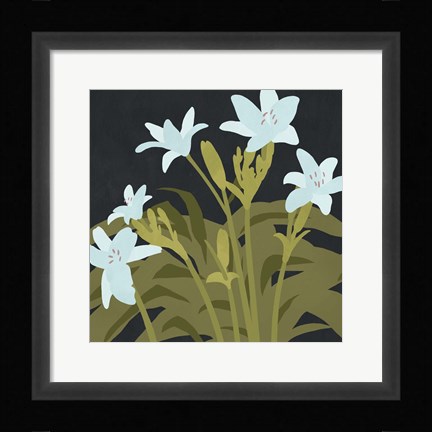 Framed Garden Lilies I Print