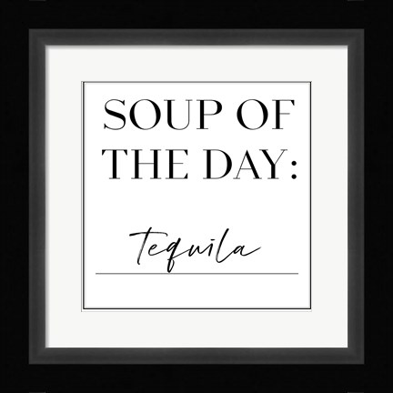 Framed Soup du Jour III Print