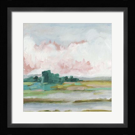Framed Pink Marsh II Print