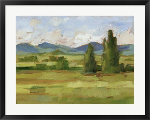 Framed Tuscan Vista II Print