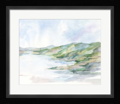 Framed Pastel Seaside II Print