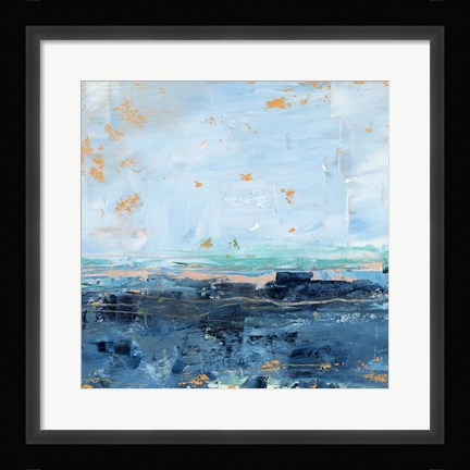Framed Serene Seascape I Print