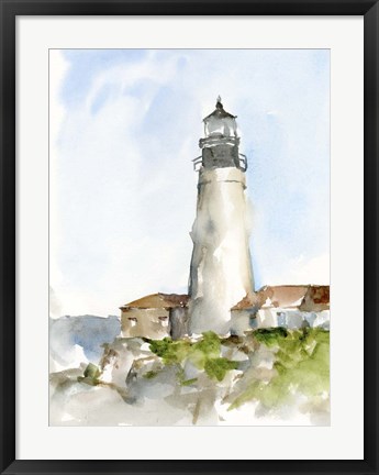 Framed Plein Air Lighthouse Study II Print