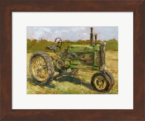 Framed Rustic Tractors I Print