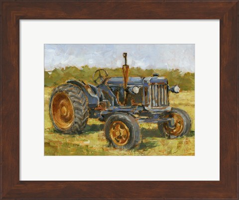 Framed Rustic Tractors III Print