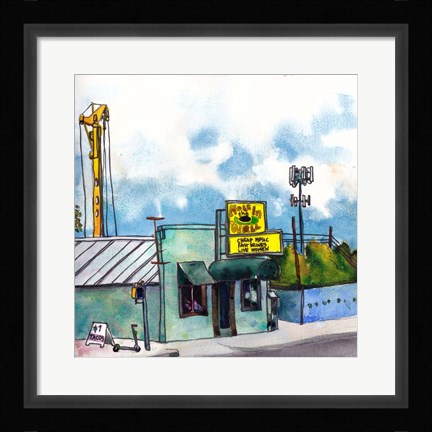 Framed Open Road Stops II Print