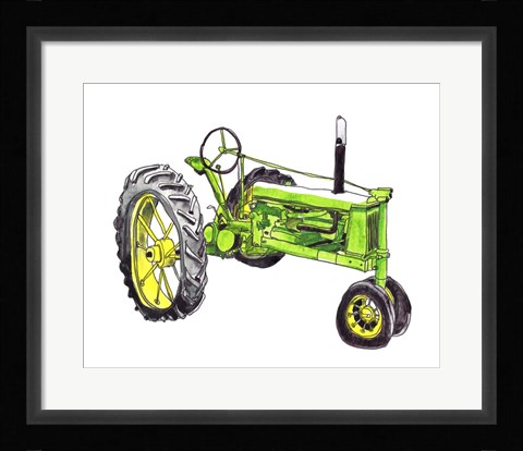 Framed Tractor Study I Print