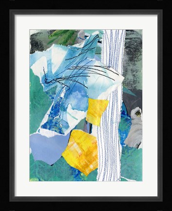 Framed Reclaimed Collage I Print